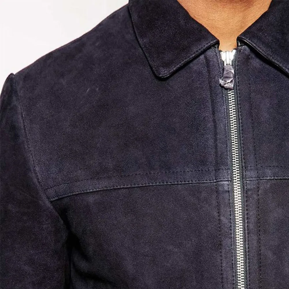 Men's Polo Suede Jacket - Adrian