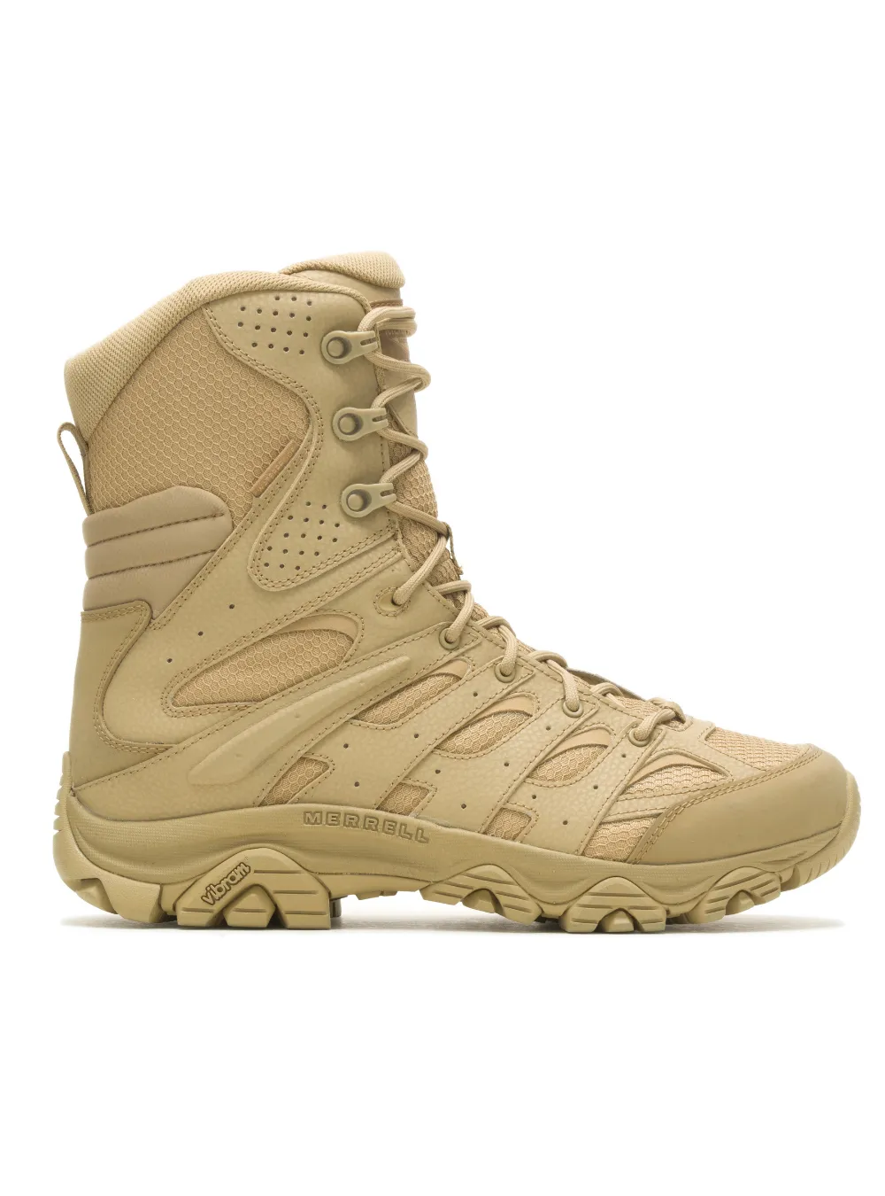 Merrell Men's Moab 3 8 Tactical Zip Waterproof Boot - Coyote