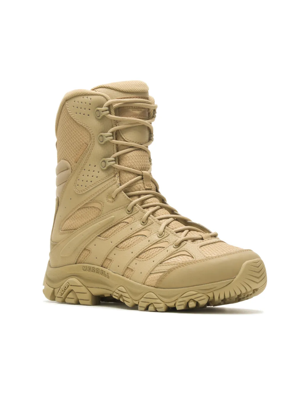 Merrell Men's Moab 3 8 Tactical Zip Waterproof Boot - Coyote