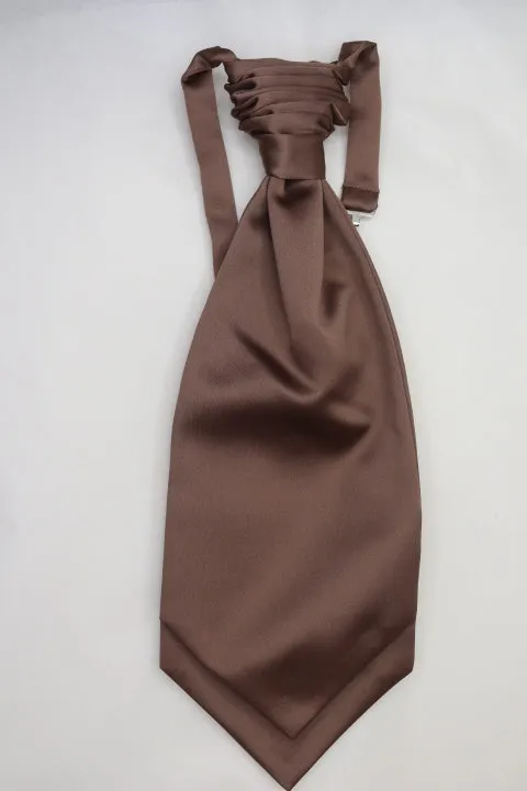 Mid brown Ruche Cravat