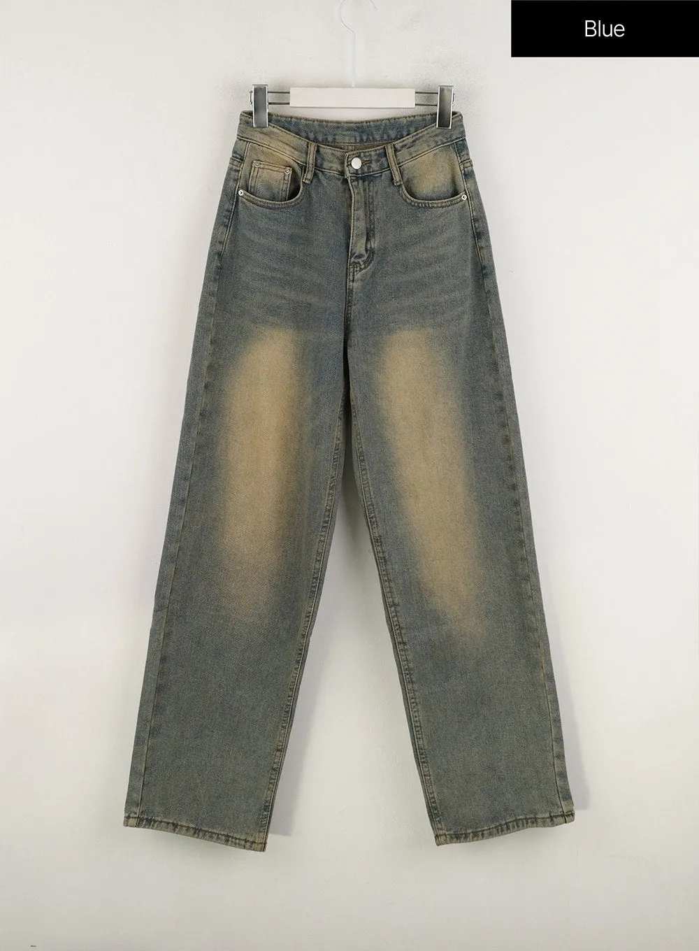 Mid-Waist Washed Wide Denim OD315