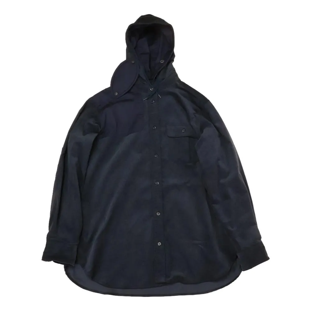 MOUNTAIN RESEARCH HOODED MT SHIRT-NAVY