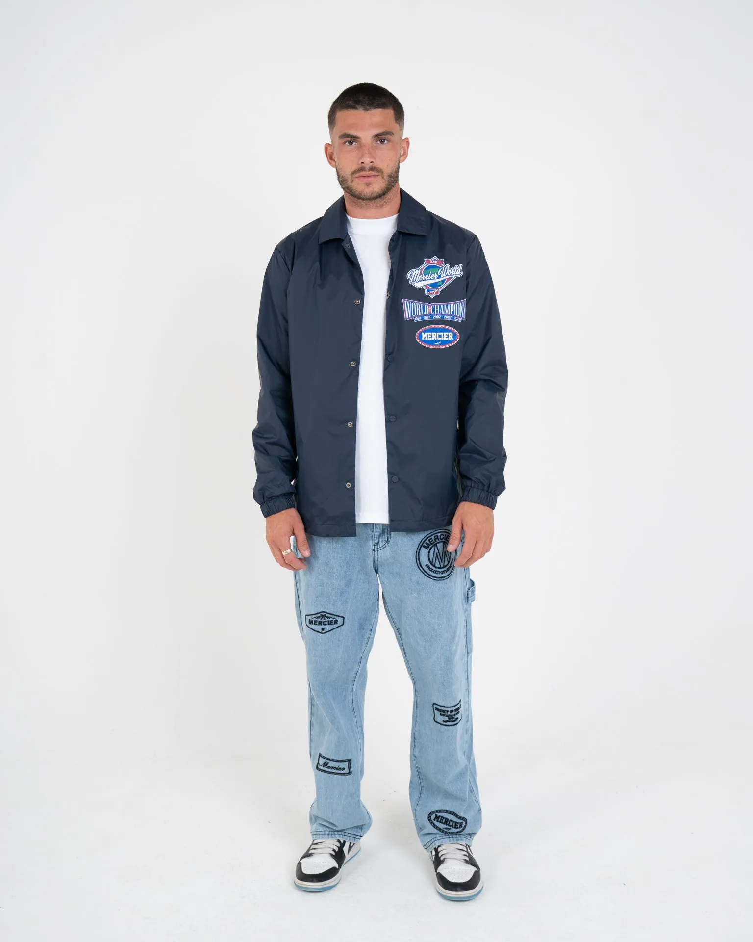 Navy Mercier World Coach Jacket