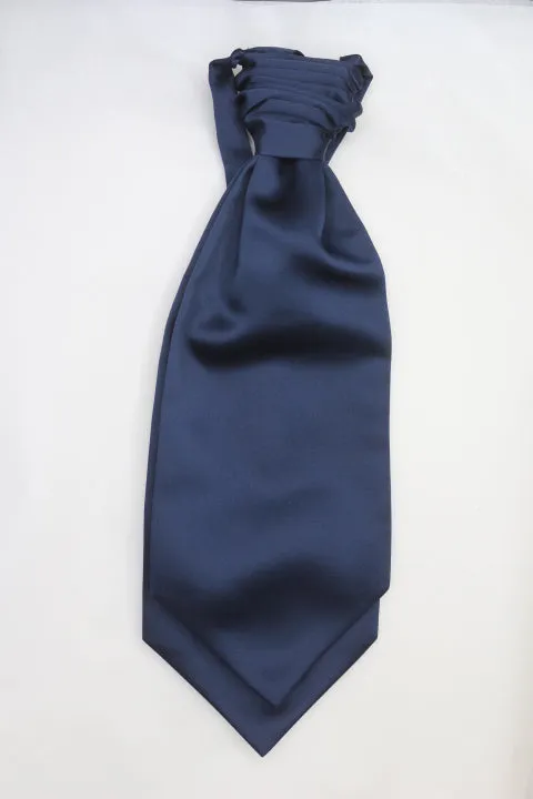 Navy Ruche Cravat