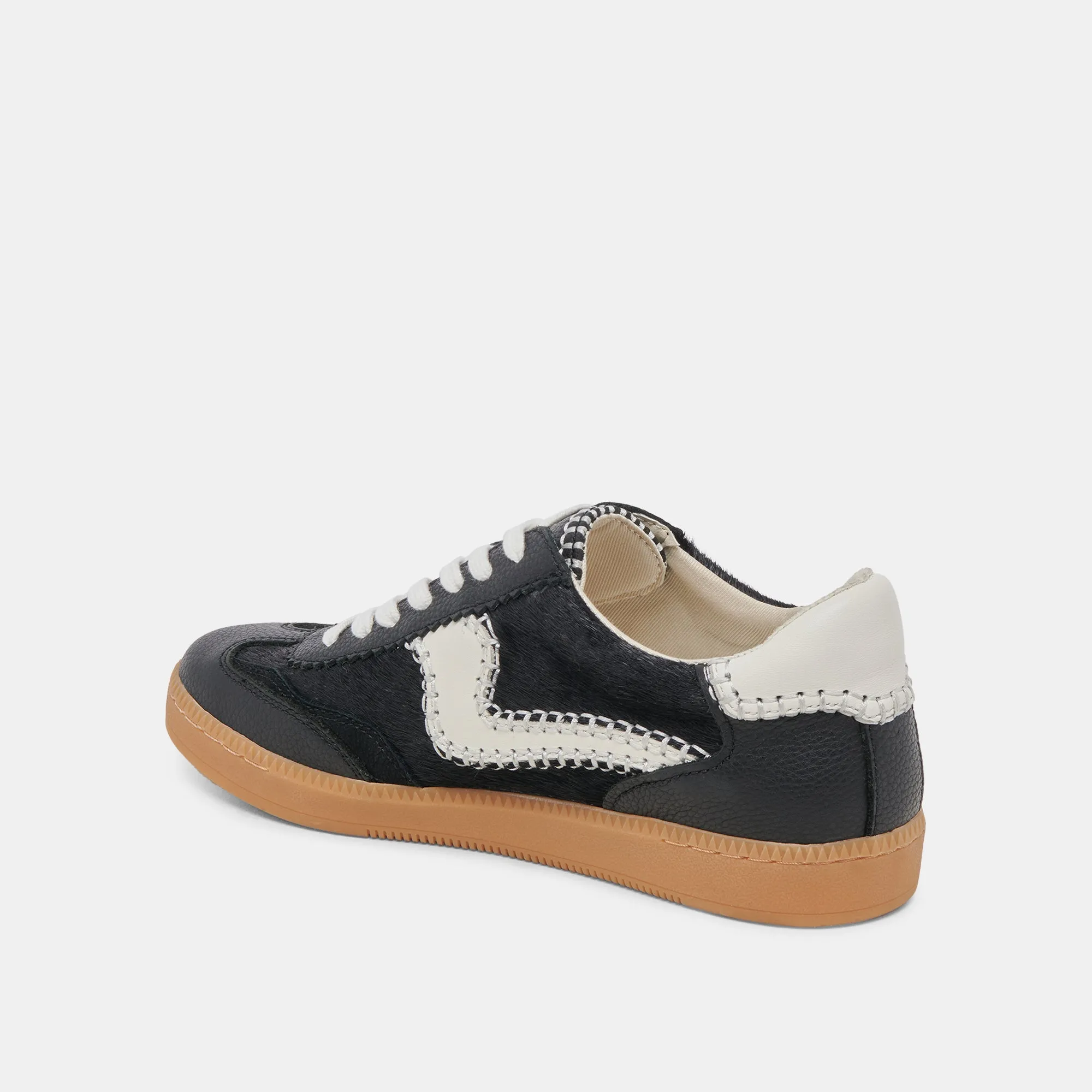 NOTICE STITCH SNEAKERS ONYX CALF HAIR