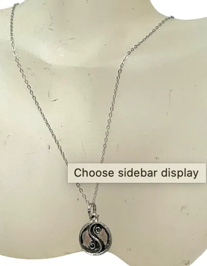 Pewter Yin and Yang Charm Necklace and Earring Set: A Symbol of Balance and Harmony