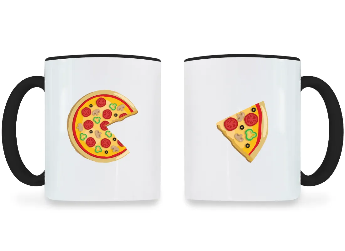 Piece Pizza & Slice - Couple Coffee Mugs