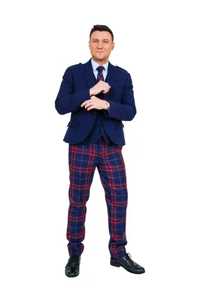 Queen of the South Tartan Trews hire outfit