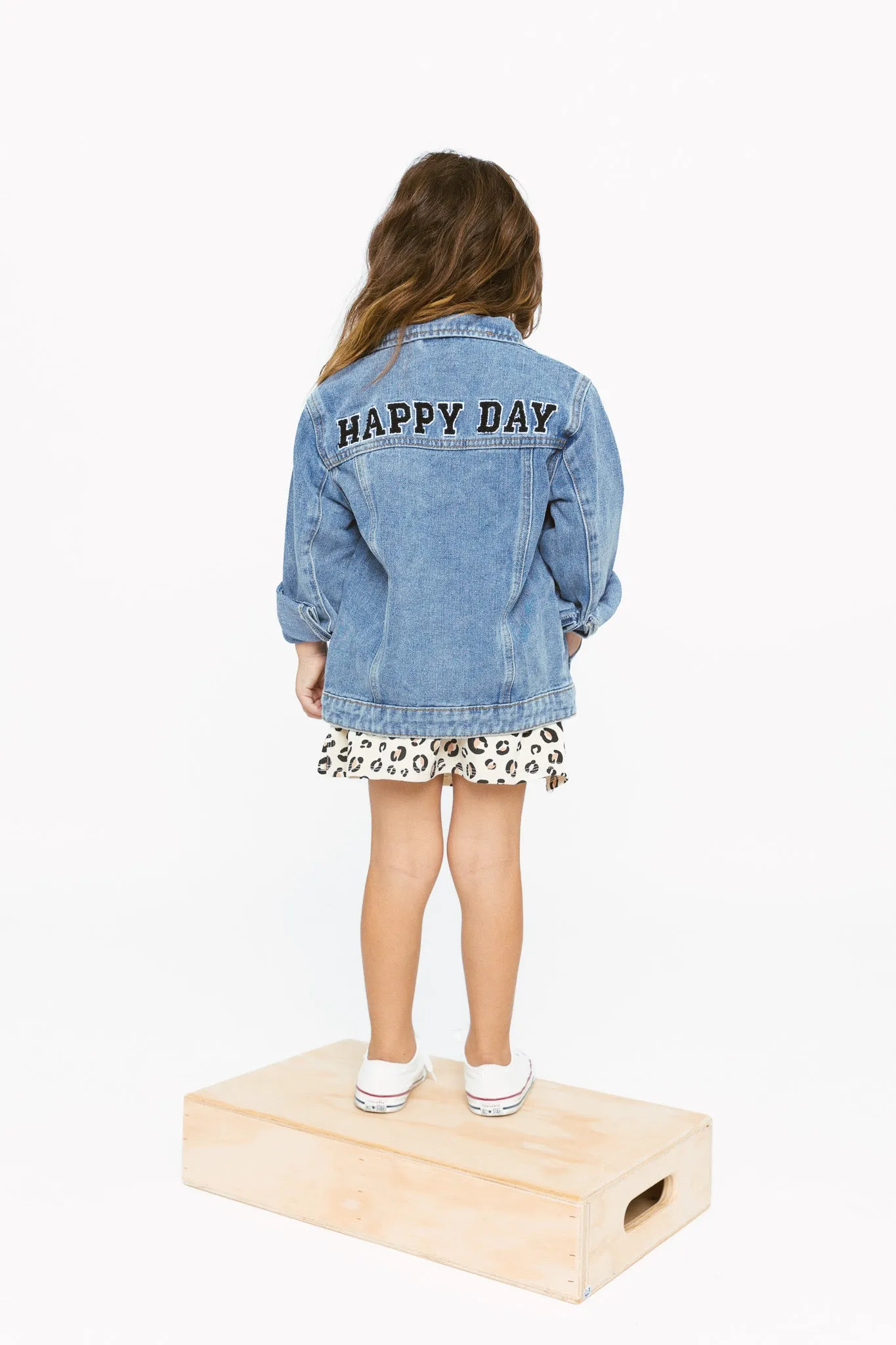 "Happy Day" Denim Jacket