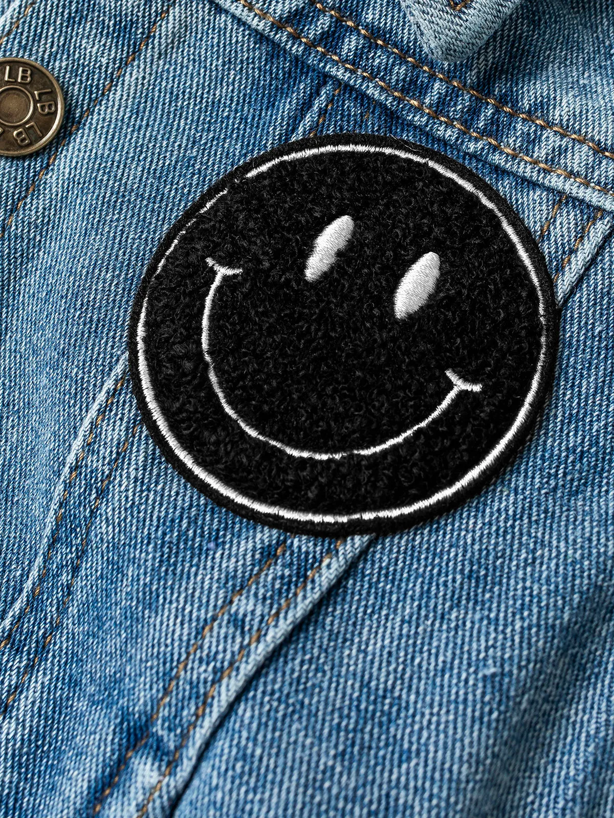 "Happy Day" Denim Jacket