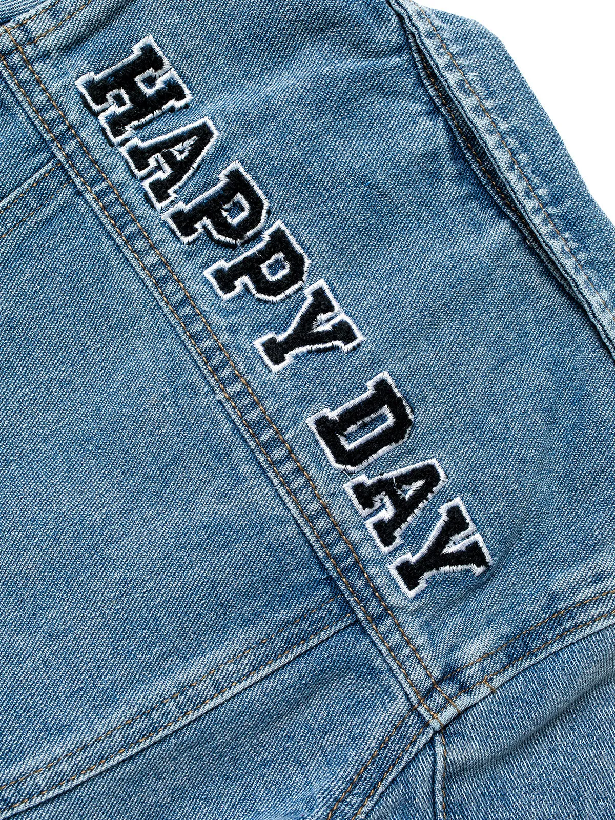 "Happy Day" Denim Jacket