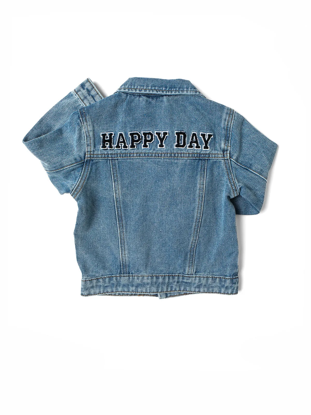 "Happy Day" Denim Jacket