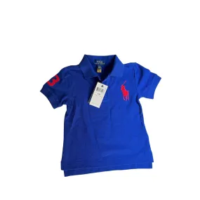 Ralph Lauren Blue & Red Horse Polo Shirt (2 years) | Brand New |