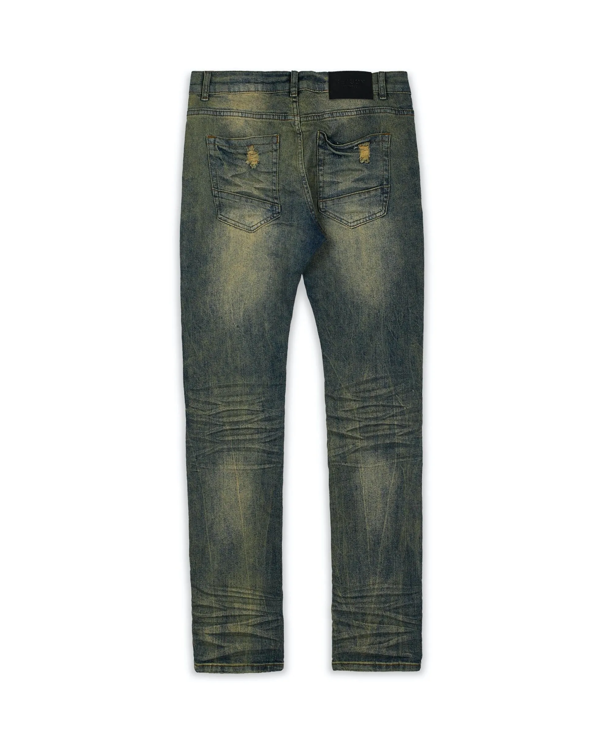 Reason Huntington Vintage Wash Destroyed Denim