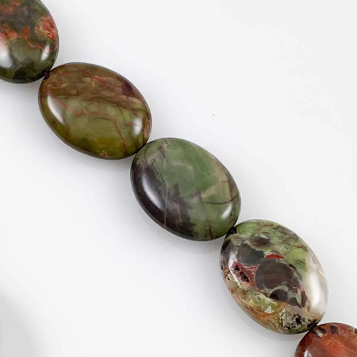 Red Creek Jasper Beads Ovals