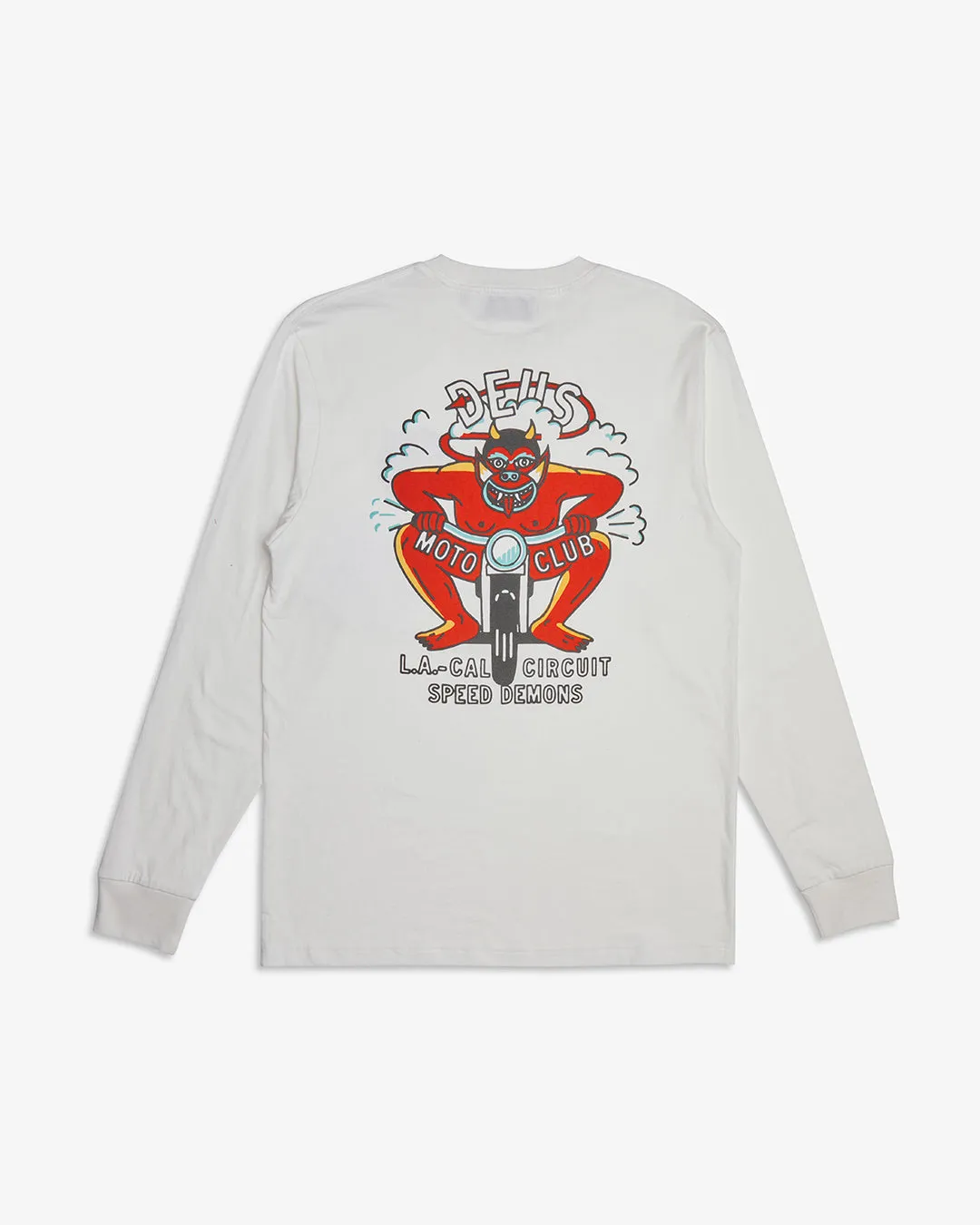 RIDING HOT LS TEE - VINTAGE WHITE