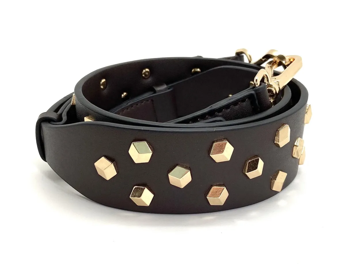 Rivets in Gold - Black