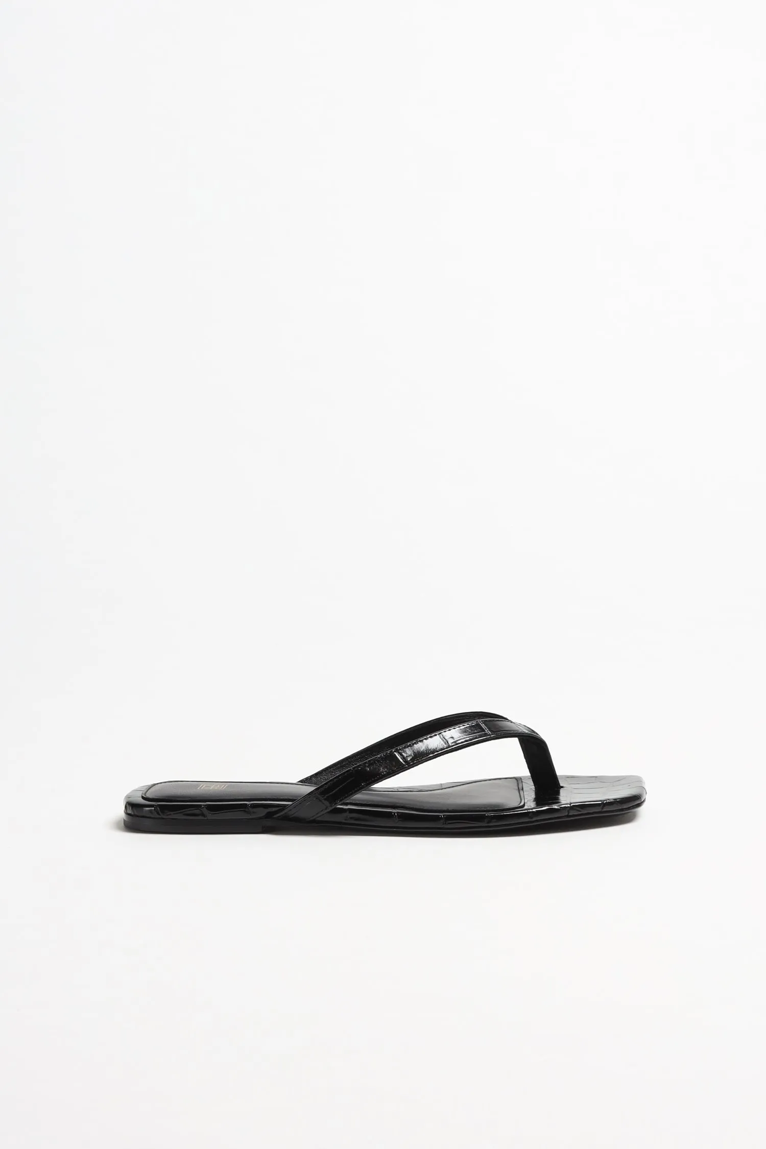 Sandale The Flip Flop in Black Croco