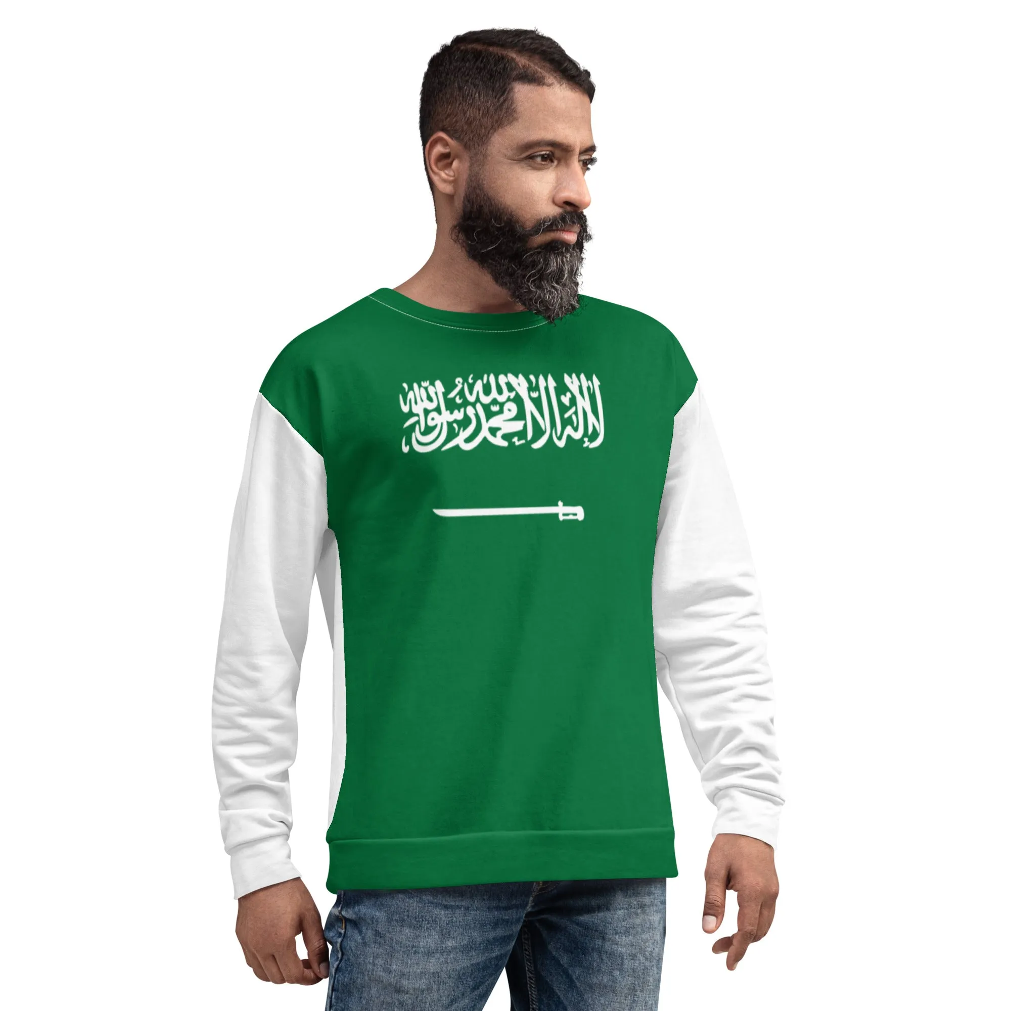 Saudi Arabia Sweatshirt For Men / Flag Saudi Arabia