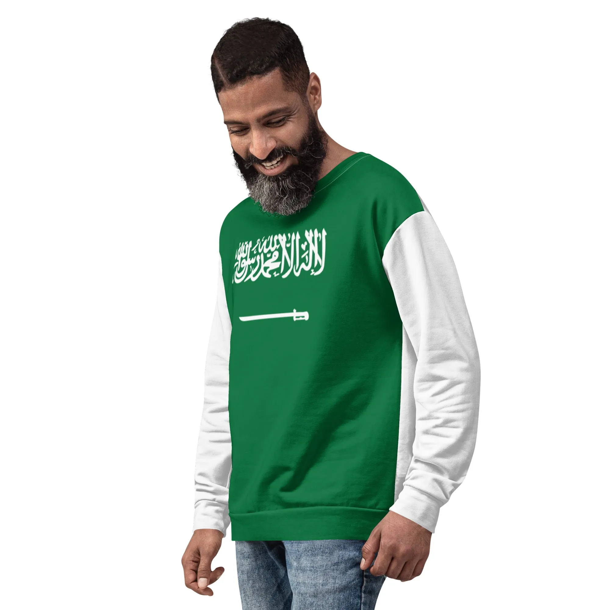 Saudi Arabia Sweatshirt For Men / Flag Saudi Arabia