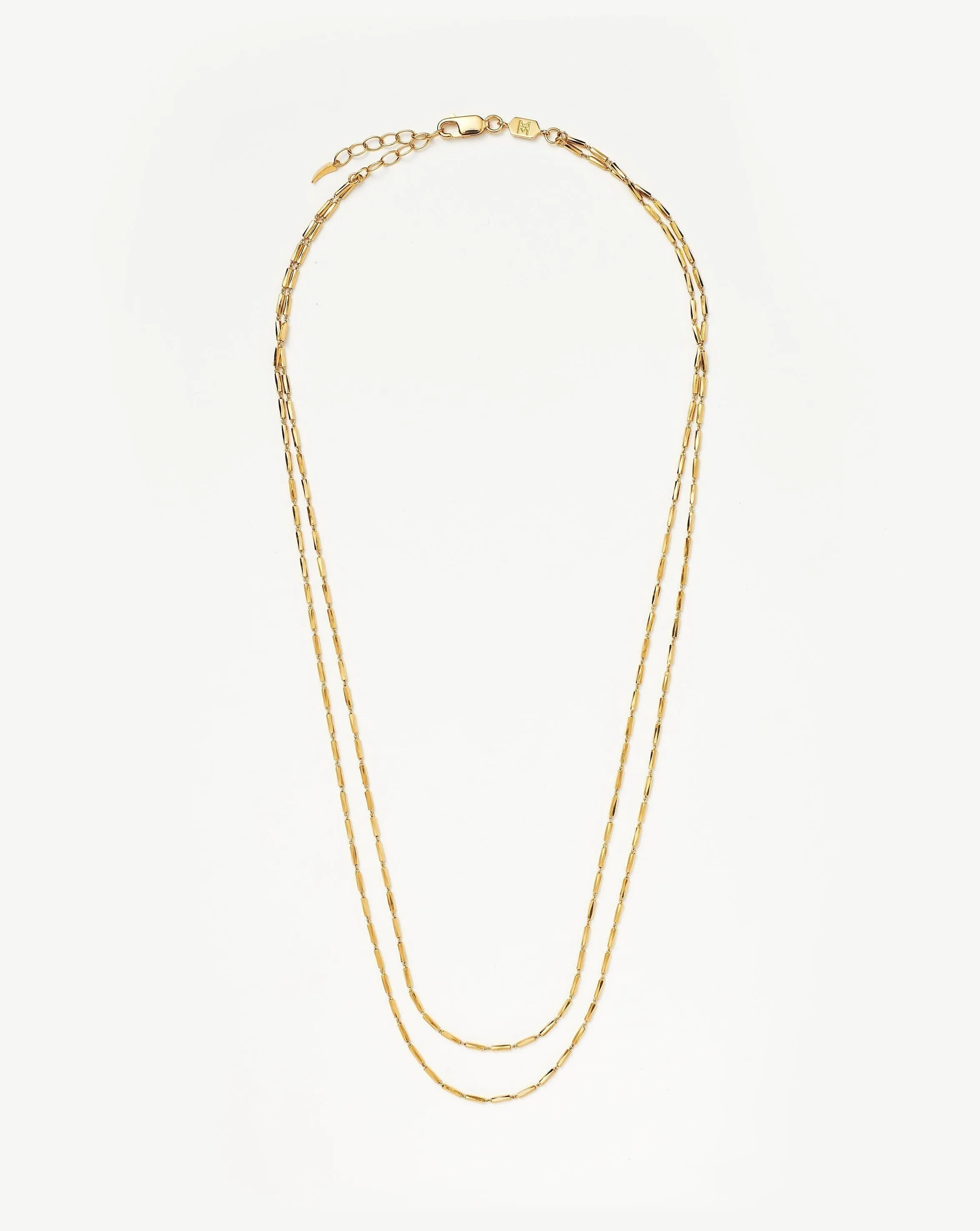 Savi Vintage Link Double Chain Necklace