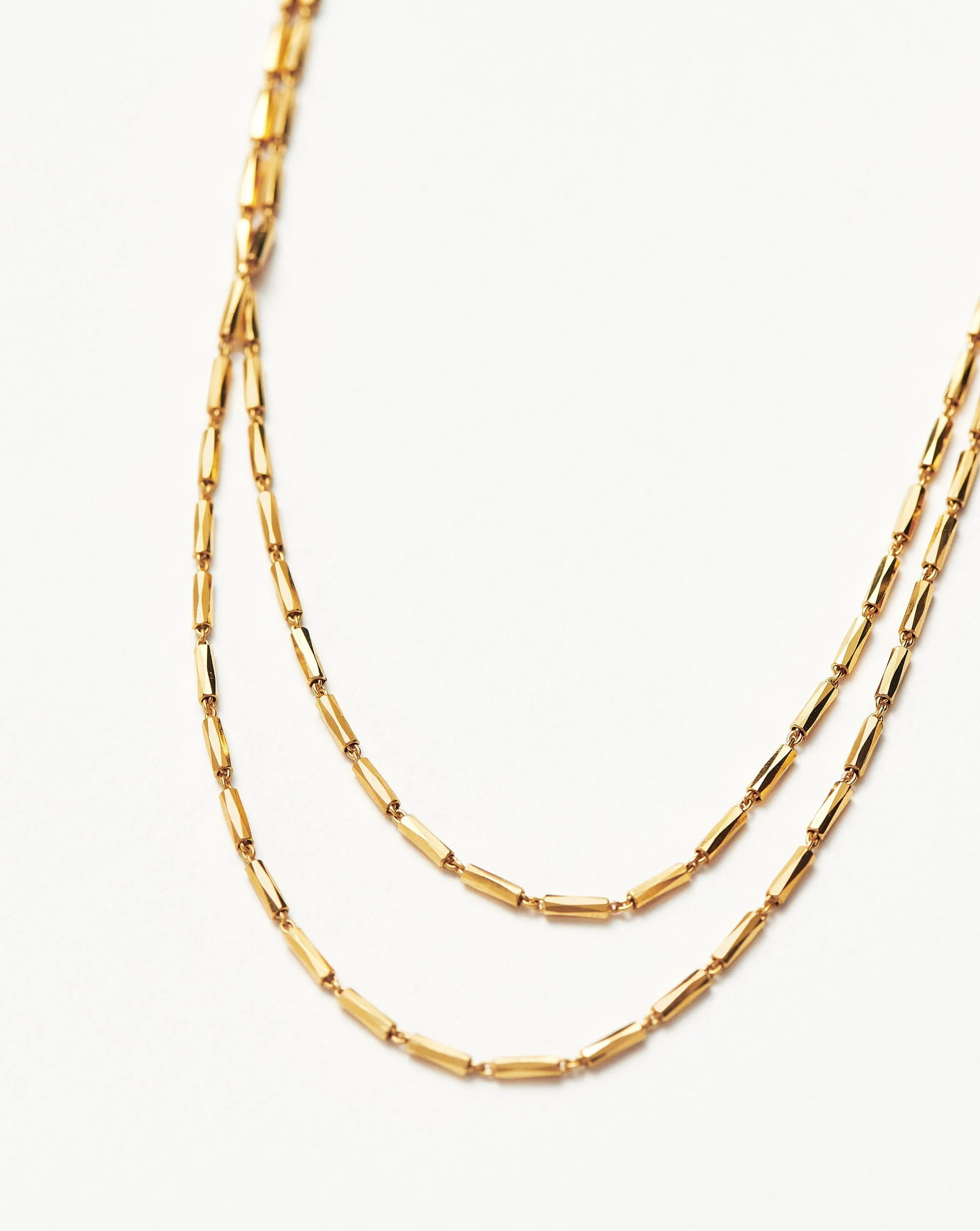 Savi Vintage Link Double Chain Necklace