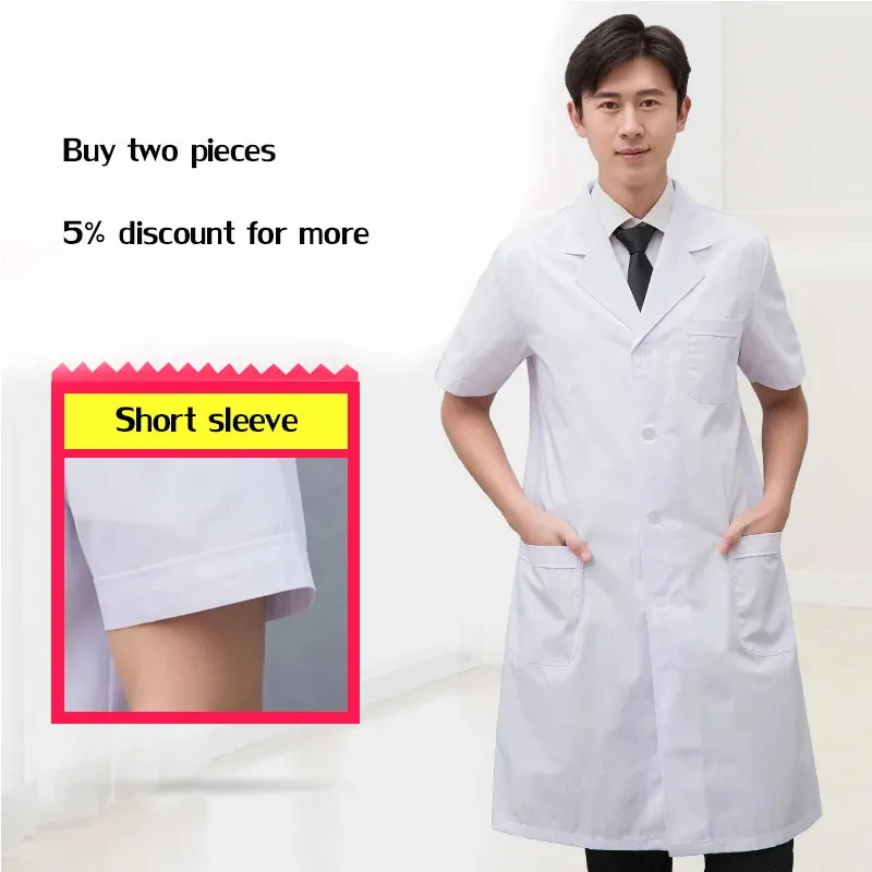 short/ Long sleeve Women's working clothing man uniform lab coat clothing doctor coat nurse uniform lab coats