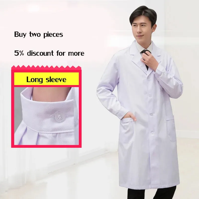 short/ Long sleeve Women's working clothing man uniform lab coat clothing doctor coat nurse uniform lab coats