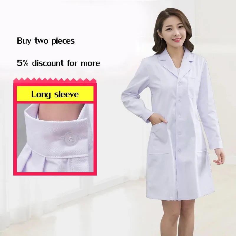 short/ Long sleeve Women's working clothing man uniform lab coat clothing doctor coat nurse uniform lab coats