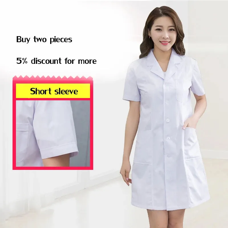 short/ Long sleeve Women's working clothing man uniform lab coat clothing doctor coat nurse uniform lab coats