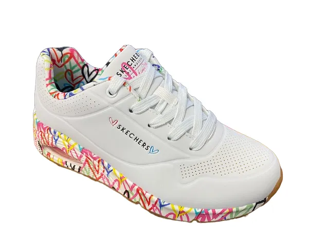 Skechers women's sneakers Uno Loving Love 155506/WHT white