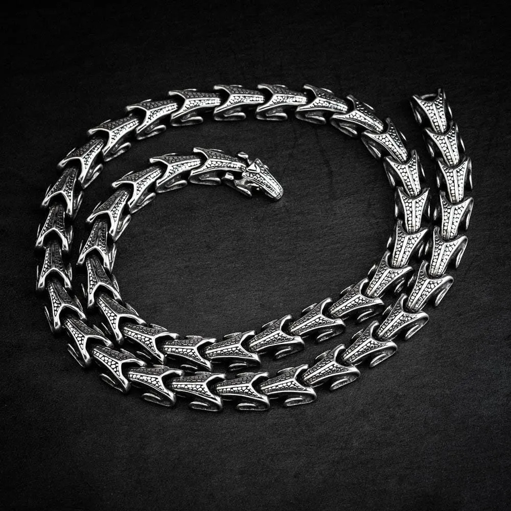 Stainless Steel Dragon Tail Necklace