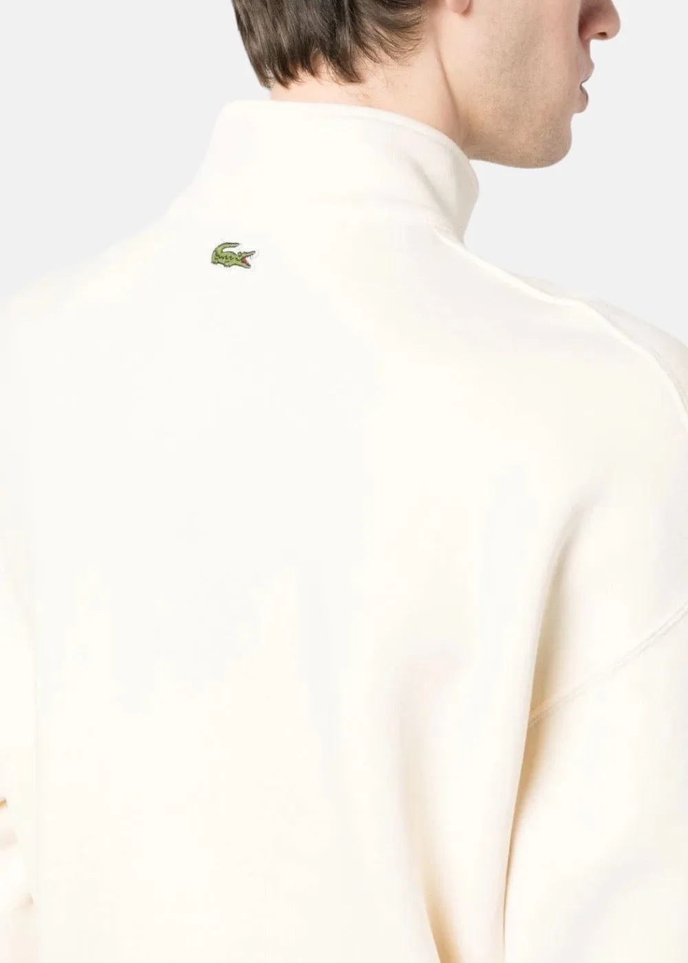 Sweat-shirt Lacoste vintage crocodile col montant