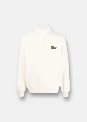 Sweat-shirt Lacoste vintage crocodile col montant