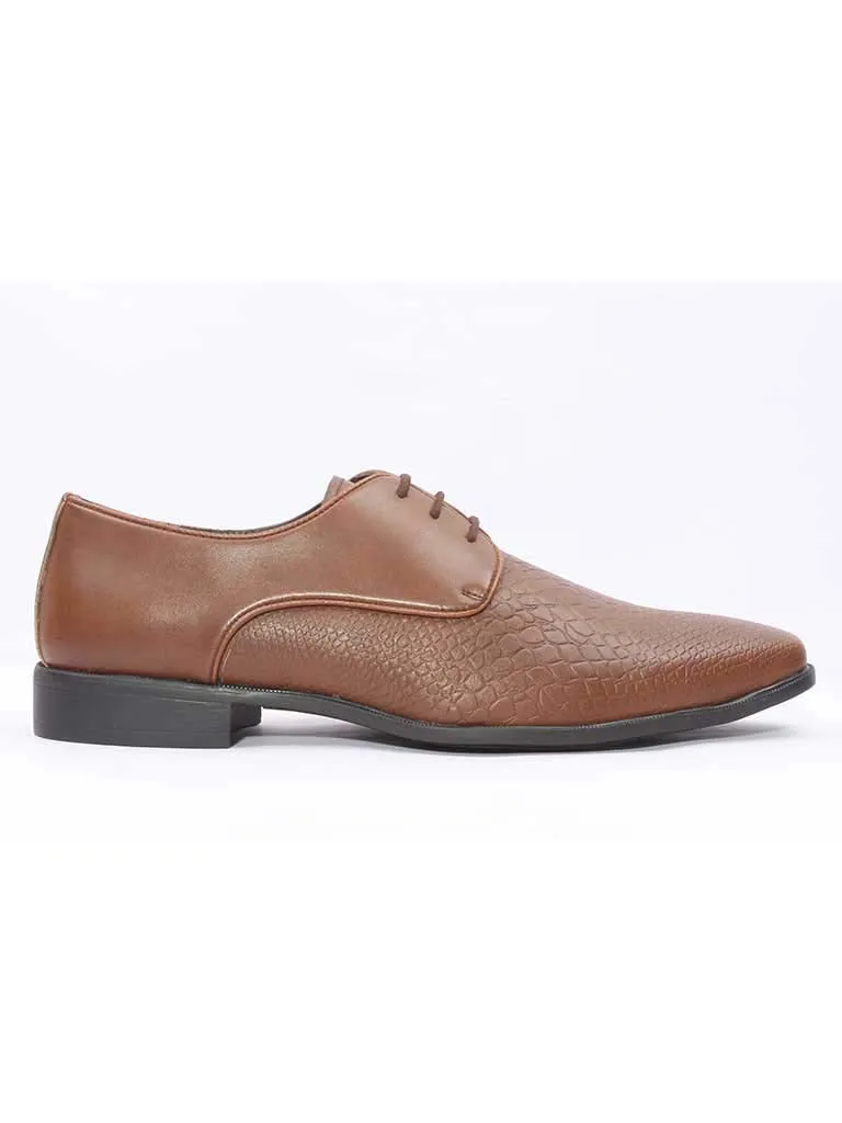 Tan Snake Leather Derby Formals