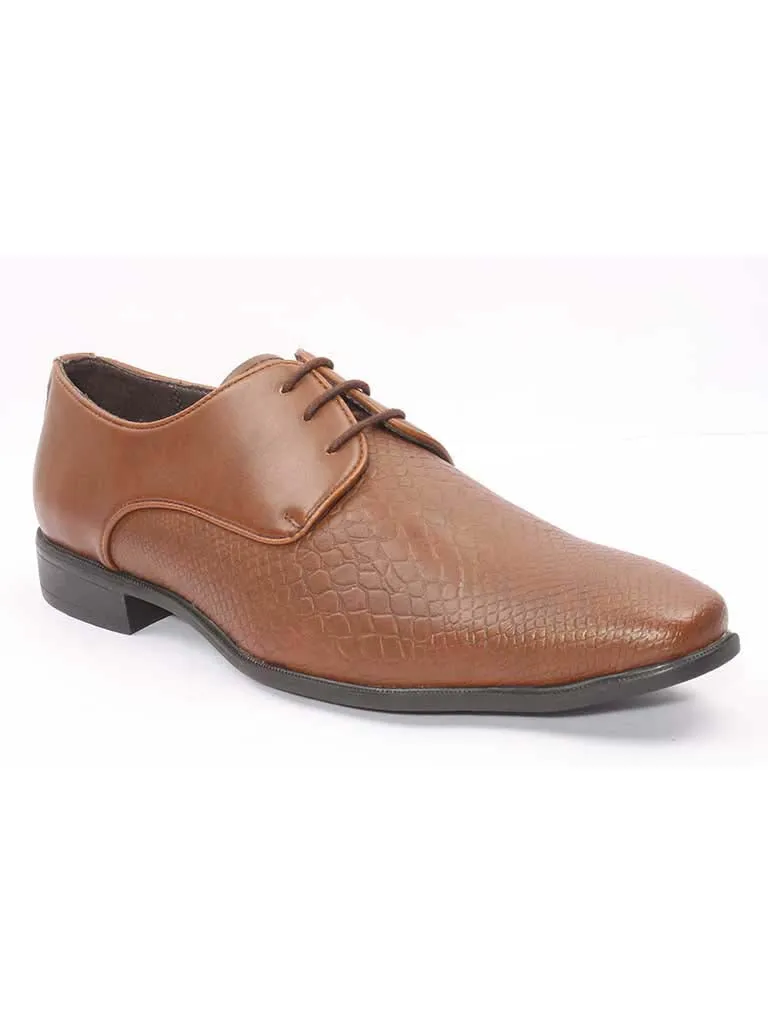 Tan Snake Leather Derby Formals