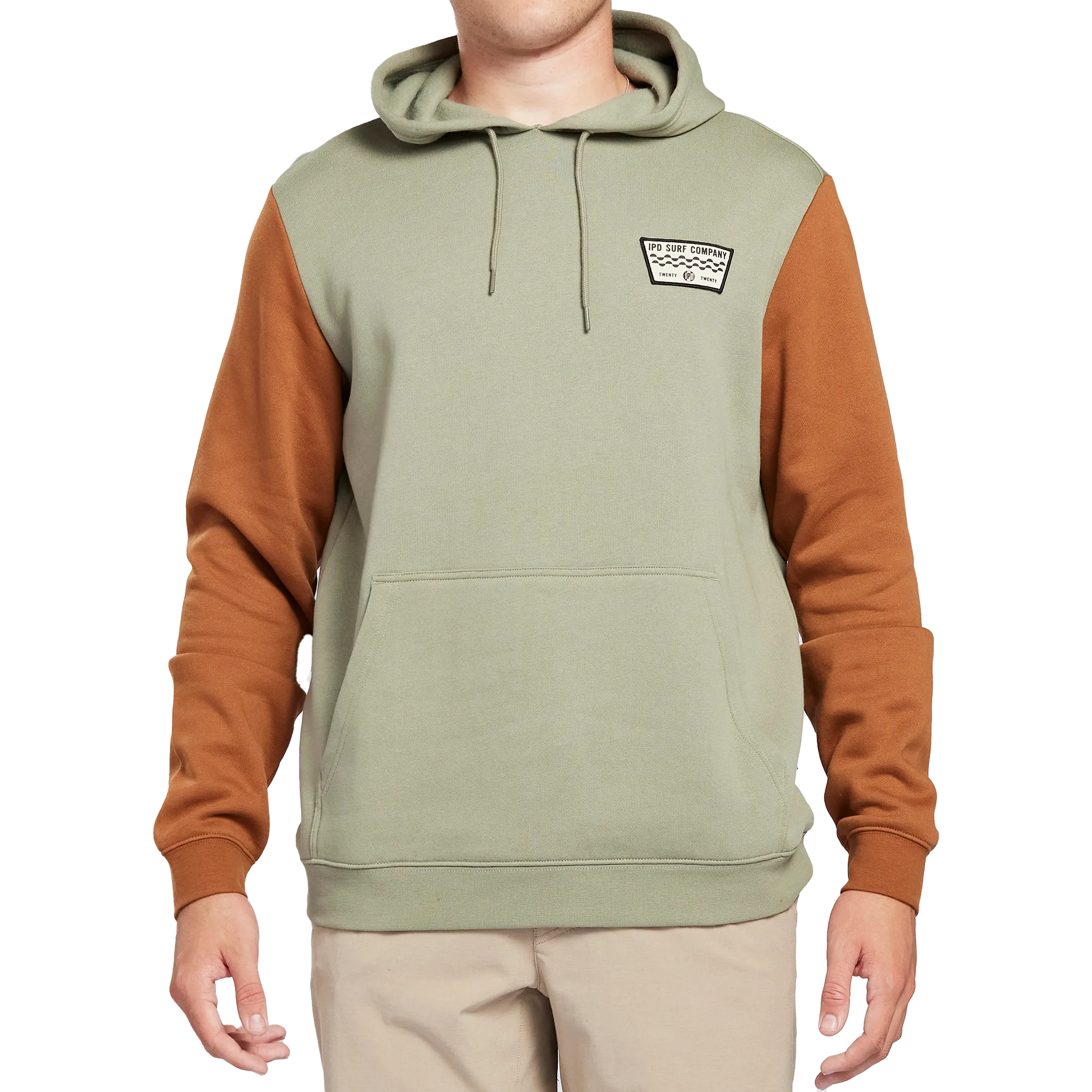 Throttle Blocked Pullover Fleece Hoodie