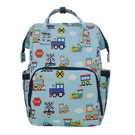 Train Print NGIL Diaper Bag/Travel Backpack