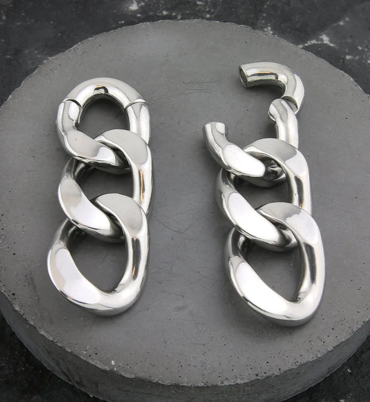 Triple Chain Link Hinged Ear Weights