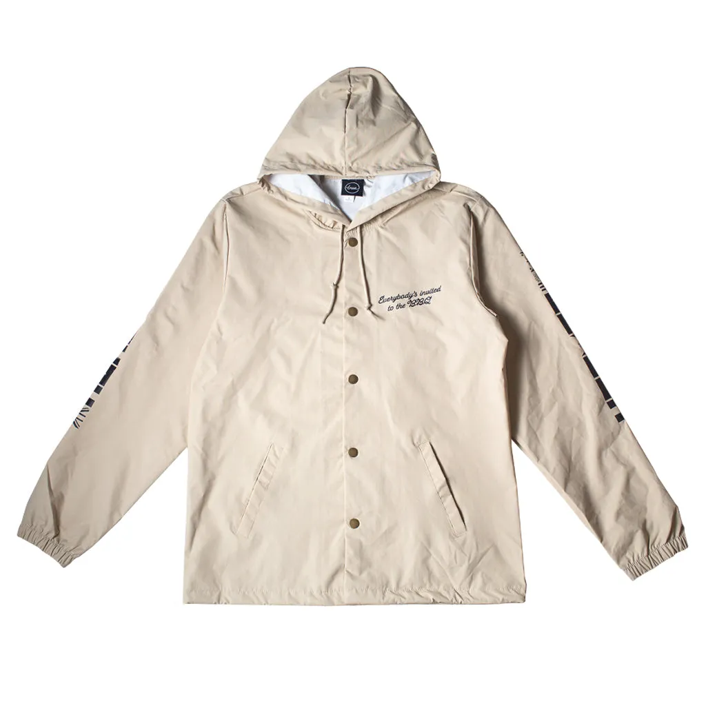 True Mens BBQ Hooded Rain Jacket Tan