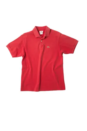 VINTAGE POLO| lacoste sunbleached red