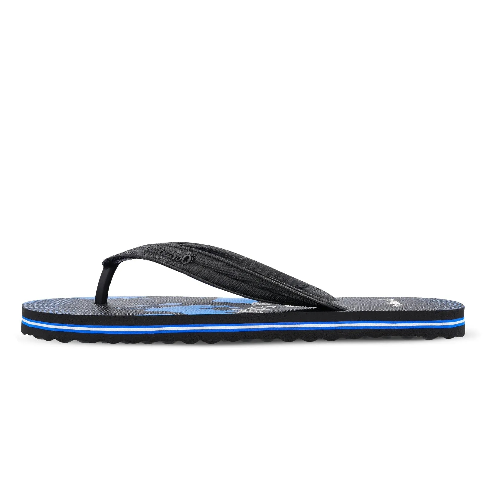 Walkaroo Gents Flip Flop Thong  - HG163 Black Black