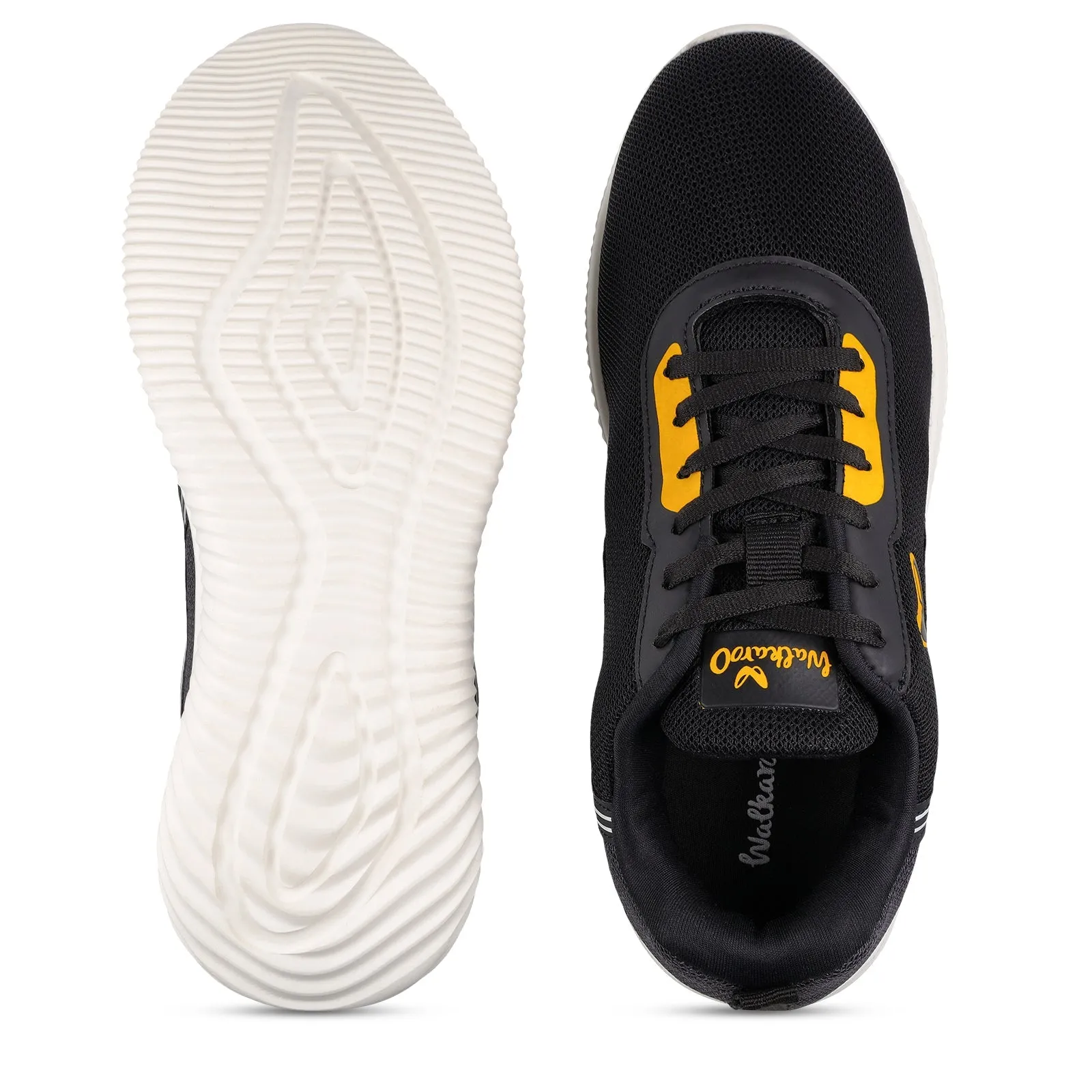 Walkaroo Men Lace-Up Training Shoes - WS9552 Black