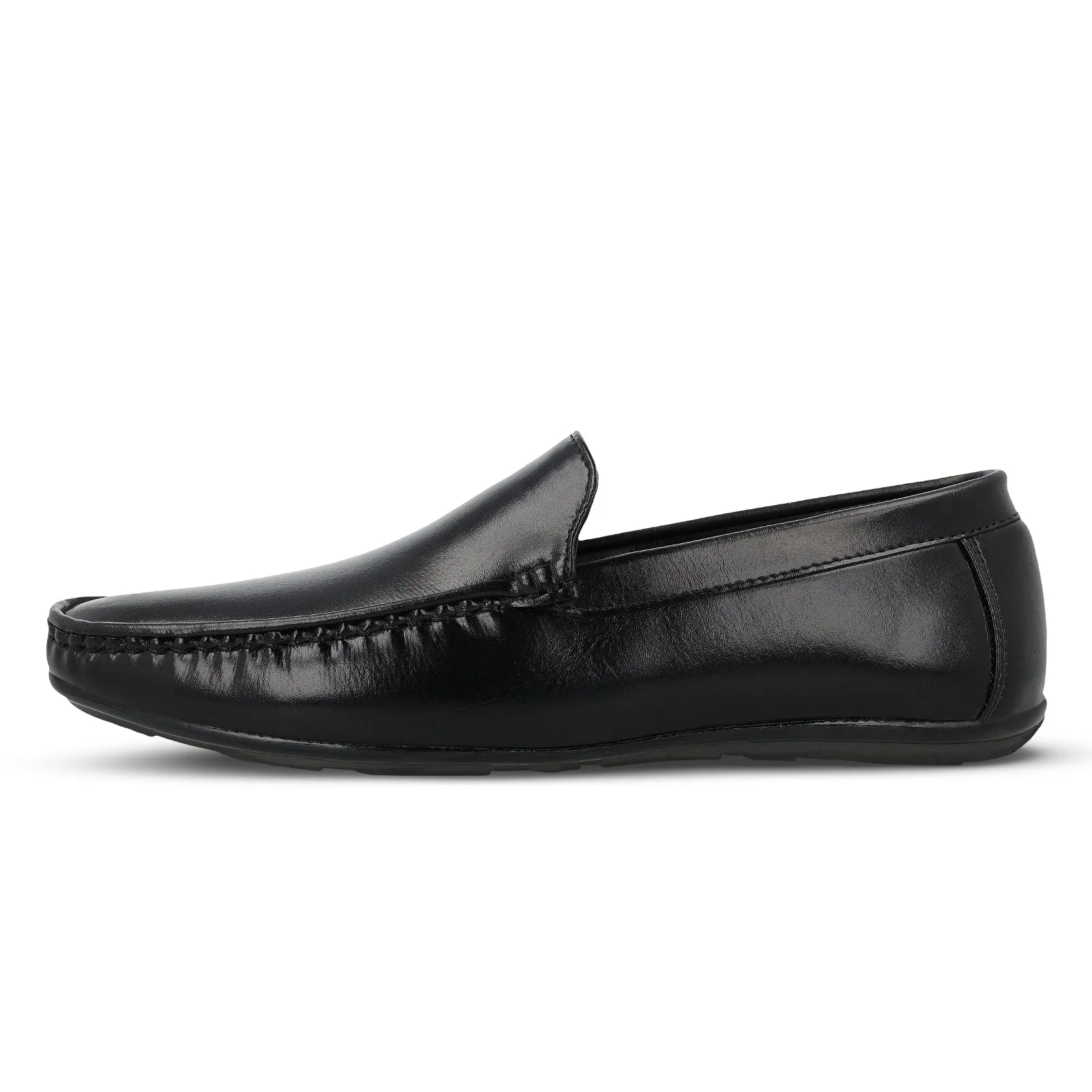 Walkaroo Men Loafer Formal Shoes - WF6018 Black