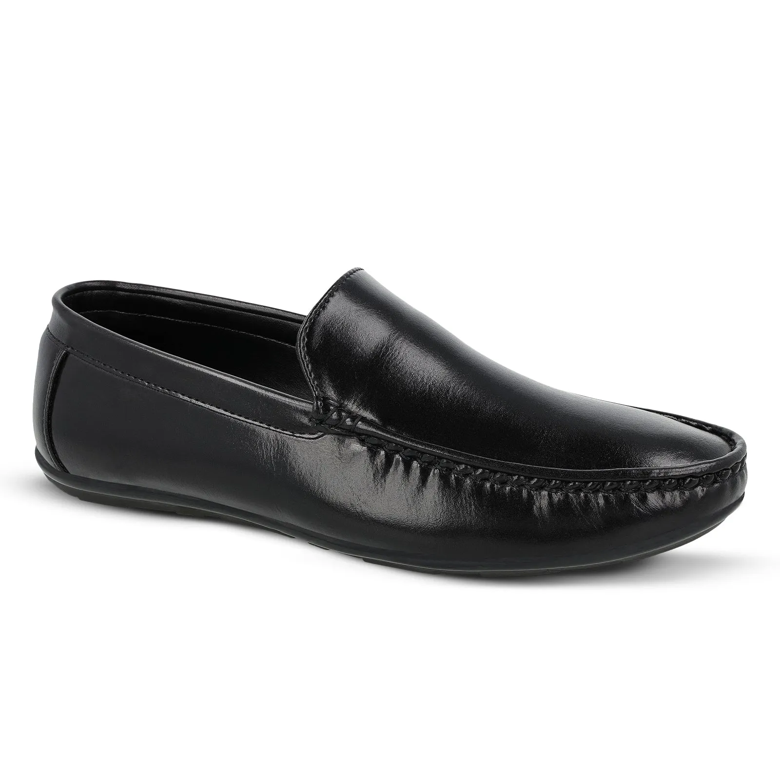 Walkaroo Men Loafer Formal Shoes - WF6018 Black